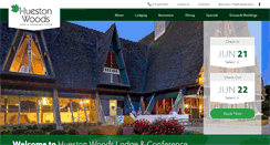 Desktop Screenshot of huestonwoodslodge.com